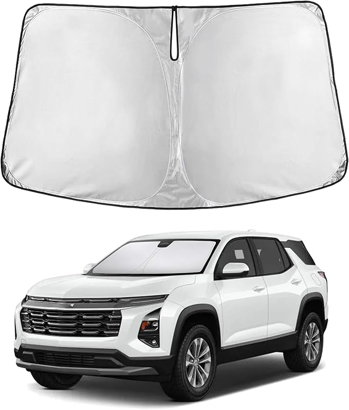 Econour Windshield Sunshade for Chevrolet Equinox 2025 2026, Sun Visor for Front Windshield & Window Sun Shade Cover, UV Heat Blocker & Protector, Car Accessories