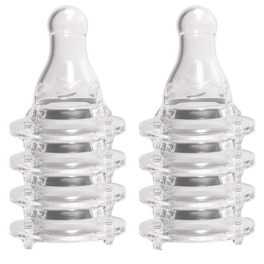 Avima Baby Anti Colic Nipples for Standard Neck Bottles, Silicone Breast Like Nipples - 6 to 9+ Months, Fast Flow, Level 3 (Pack of 6)
