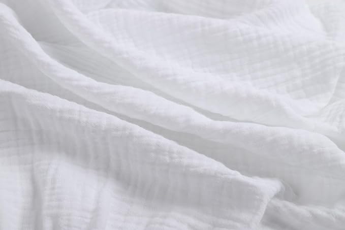 Onacosht Muslin Bassinet Sheets 33" x 19" Compatible with Mika Micky, KoolaBaby (3 in 1), BabyBond, HARPPA and RICUTON Bedside Bassinet, 2 Pack for Baby Boy and Girl, White and Grey