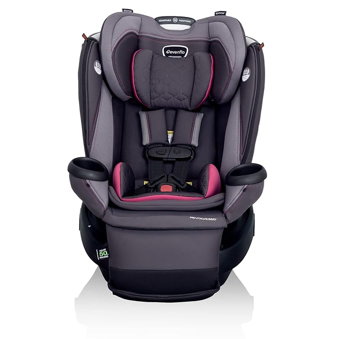 Revolve360 Extend All-in-One Rotational Car Seat with Quick Clean Cover (Rowe Pink)