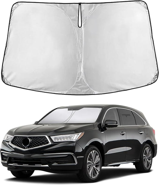 EcoNour Custom Windshield Sun Shade for Acura MDX 2014–2020 | Luxury SUV Front Window Heat & UV Shield | Foldable Multi-Layer Sun Cover