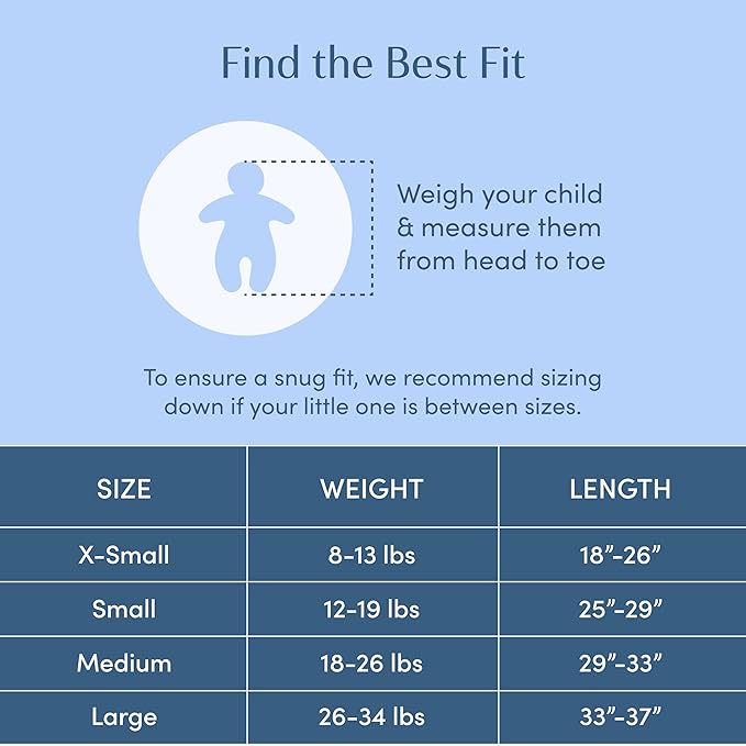 SleepingBaby Bamboo Zipadee-Zip Transition Swaddle – EverSoft Wearable Blanket with Two-Way Zipper for Easy Diaper Changes, Large 12-24 months, Peach Fuzz