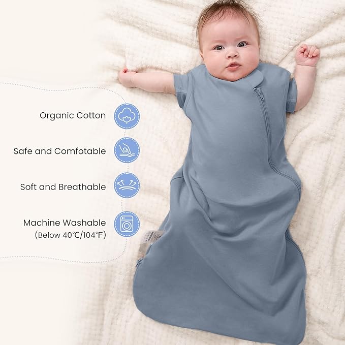kaiya baby Unisex Sleeping Bag for Babies and Toddlers 0.5 Tog Sleep Sack 18-36 Months, Newborn Sleep Sack, Wearable Blanket Baby, One Piece Sleeveless, Gifts for Baby