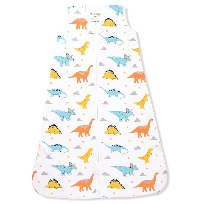 Baby Sleep Sack 1.0 TOG, Organic Cotton Baby Wearable Blanket with Two-Way Zipper, Swaddle Transition Baby Sleeping Bag, All-Season Sleep Sack for Newborn Infant Toddler Boy Girl, 18-24 Months, 1-Pack