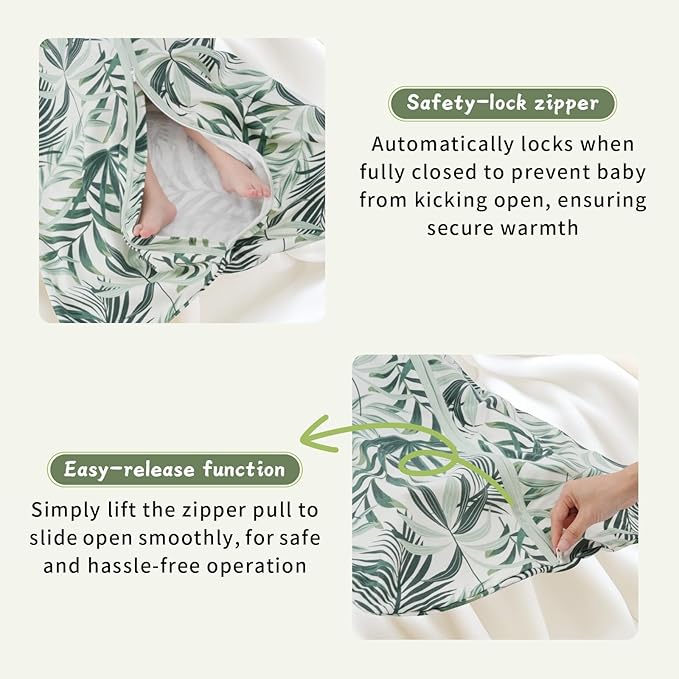 Wrrernsin 3 Pack Baby Sleep Sack 18-24 Months 100% Cotton TOG 0.5 Baby Sleeping Bag 2-Way Zipper Toddler Wearable Blankets Comfy Stretchy Summer Sleep Sacks