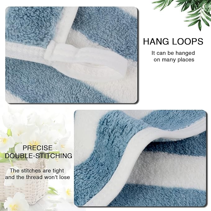 SINLAND Microfiber Facial Cloths Fast Drying Washcloth 12inch x 12inch Absorbent Face Wash Cloth Soft Makeup Remover Cloths