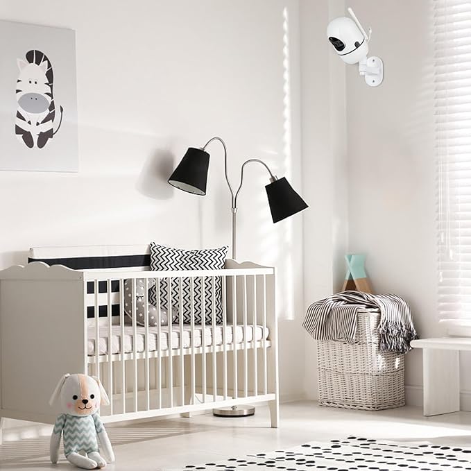 Adjustable Baby Monitor Mount for HelloBaby HB65/HB40/HB6550/HB6560/HB66/HB6339/HB6550 Pro, ANMEATE SM935E, Universal Baby Monitor Wall Mount with Perfect View and Easy to Install