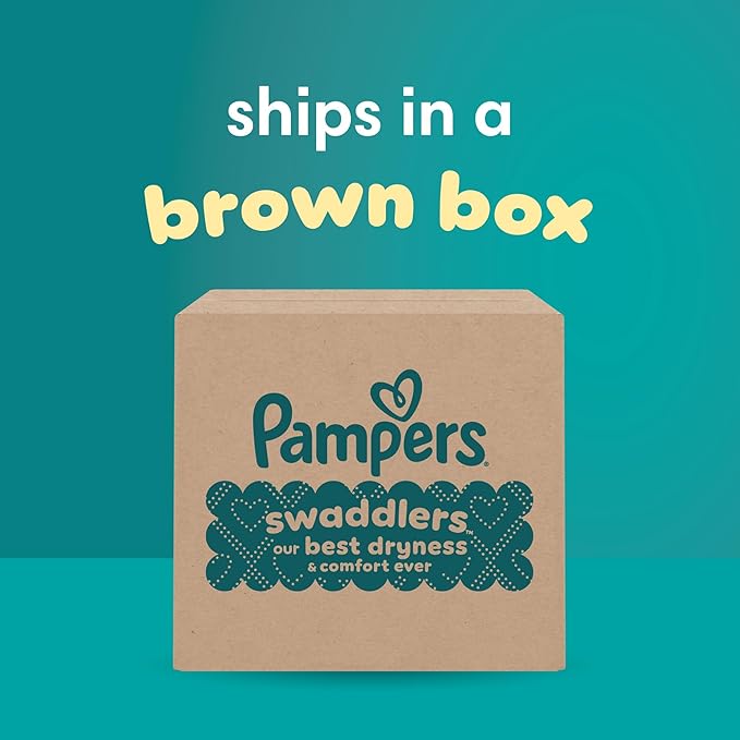 Pampers Swaddlers Diapers, Size 7 (26-50 lbs), 88 Count, Absorbent, Keeps Baby Dry and Comfortable, Skin Safe Disposable Baby Diaper (Packaging May Vary)
