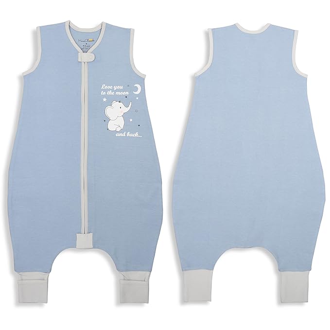 Mama Cheetah Toddler Sleep Sack with Feet 2T, 0.5 TOG Organic Cotton Baby Wearable Blankets with Legs, Baby Sleeping Bag for Walkers, Early Walker Medium