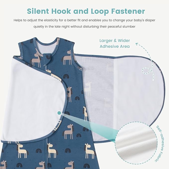 LILBESTIE Baby Swaddle Sleep Sack, 1.0 Tog New-Parent-Friendly Swaddle for Newborns & infant 6-12 Months Baby Wearable Blanket Reduce Startle Reflex, Newborn Boys Girls Registry Essentials