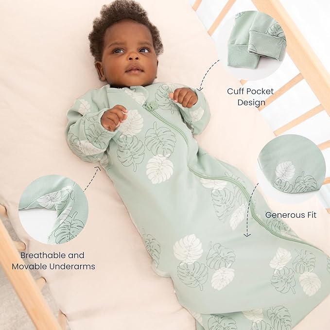 Unisex Sleeping Bag for Babies and Toddlers 1.0 Tog Sleep Sack 18-36 Months, Newborn Sleep Sack, Wearable Blanket Baby, Sleep Sack with Sleeves, Gifts for Baby