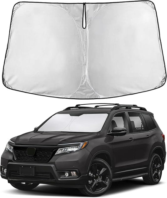 Econour Windshield Sunshade for Honda Passport 2019-2024 2025 2026, Sun Visor for Front Windshield & Window Sun Shade Cover, UV Heat Blocker & Protector, Car Accessories