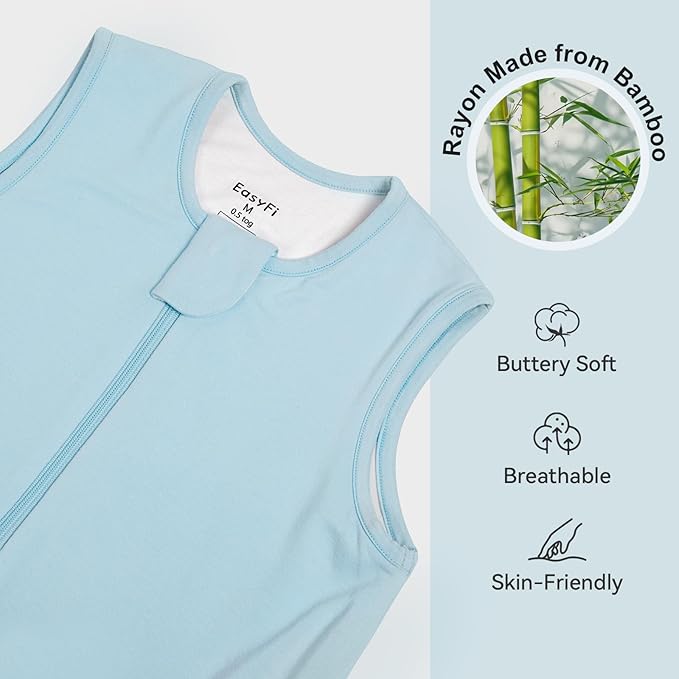 EasyFi Rayon Made from Bamboo Sleep Sack with Feet Baby Sleep Sack with Legs