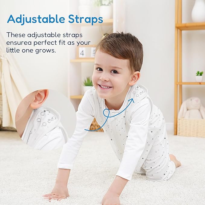 TotAha Toddler Sleep Sack with Legs, 0.5 TOG Light and Soft Baby Sleeping Bag, Walker Sleep Sack for Babies 12-24M, 2T-3T
