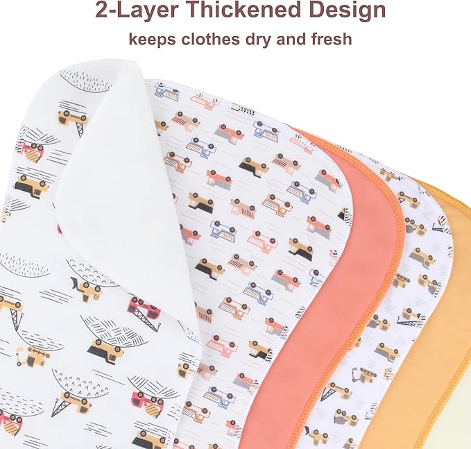 Benoxine 10-Pack Burp Cloths for Baby Boys and Girls - Organic Baby Burp Cloth,Baby Washcloths, Burp Rags, Large Neutral Burp Clothes for Newborn