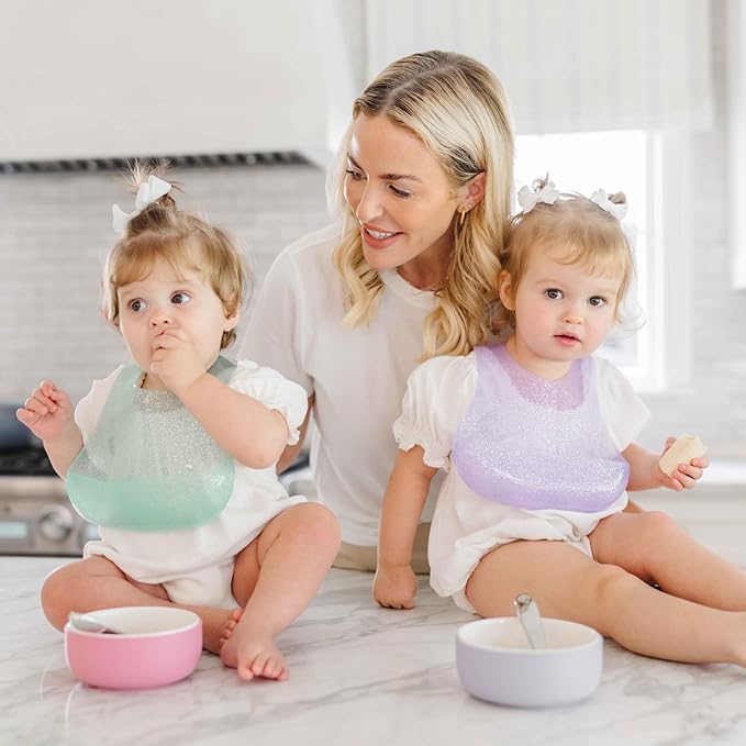 Babynetic Magnetic Silicone Baby Bib – Waterproof, Dishwasher Safe, BPA Free Food-Grade, Feeding Bib for Infants and Toddlers