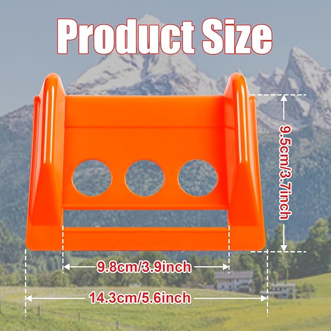 24-Pack 4" Flatbed Edge Protectors, Corner Protectors – Heavy-Duty Plastic Corner Guards for Flatbed Trailer Loads, Compatible with 4-Inch Ratchet & Winch Straps – Tie-Down Safety Accessories (ORANGE)
