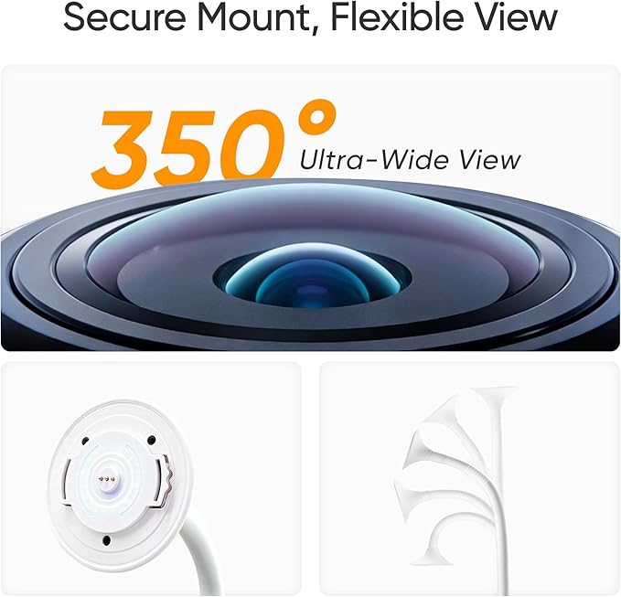 Monai Smart Baby Monitor - 3K HD WiFi Video Baby Camera with 7 AI Features, Pan-Tilt, 6X Zoom & Night Vision, Instant Alerts for Cry/Sound/Sleep/Face Covered/Motion, No Monthly Fee, Nursery Monitor