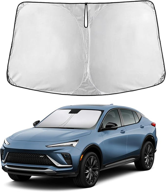 EcoNour Windshield Sun Shade Compatible for Buick Envista 2024-2026 Front Window Sunshade Foldable Sun Visor UV & Heat Blocking Protection