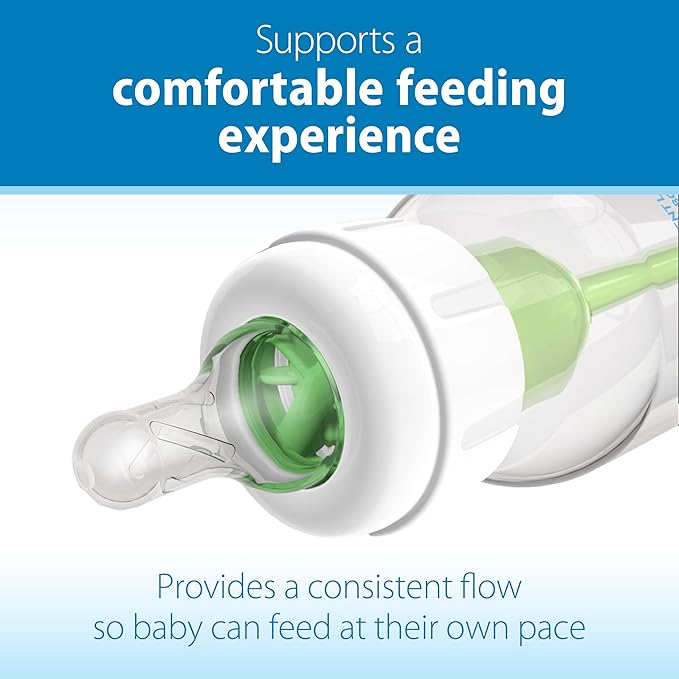 Dr. Brown’s Natural Flow Preemie Flow Narrow Baby Bottle Silicone Nipple, Slowest Flow, 0m+, 100% Silicone Bottle Nipple, 6 Count(Pack of 1)