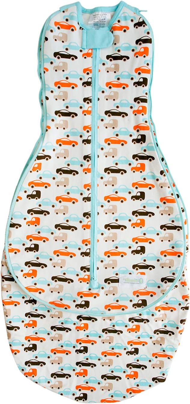 Woombie Nursery-swaddling-Blanket (0-18 Months, Boys and Toys)