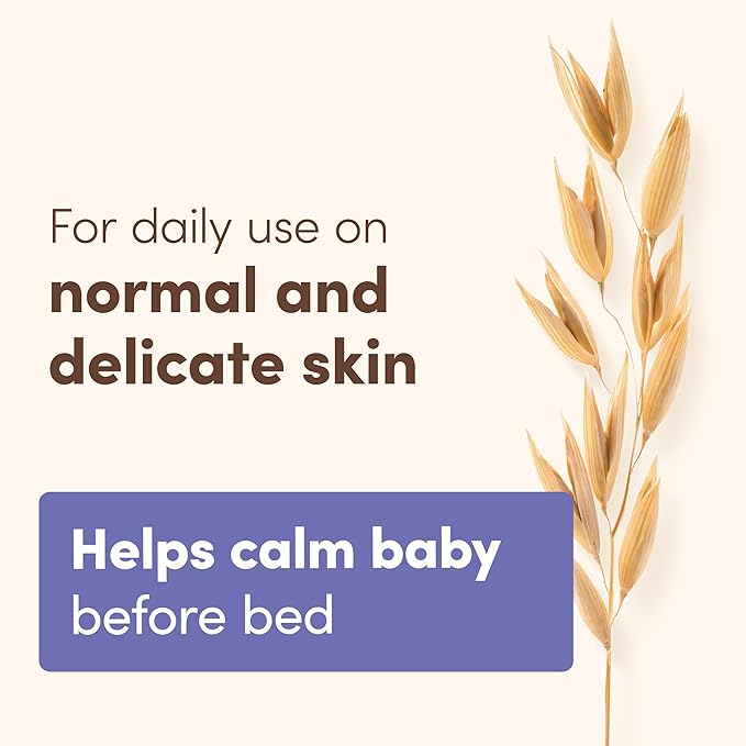 Aveeno Baby Calming Comfort Bath & Body Lotion Set, Nighttime Baby Skin Care Products with Nourishing Oatmeal Plus Relaxing Lavender & Vanilla Scents, Paraben- & Phthalate -Free, 2 Items | Calming Comfort, Nighttime, Natural Oat, Lavender, Vanilla Scen...