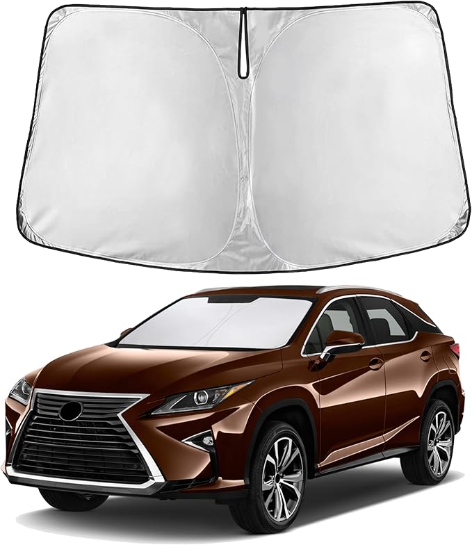 Econour Windshield Sunshade for Lexus RX 350 2016-2020 2021 2022, Sun Visor for Front Windshield & Window Sun Shade Cover, UV Heat Blocker & Protector, Car Accessories