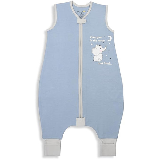 Mama Cheetah Toddler Sleep Sack with Feet, 1.0 TOG Organic Cotton Baby Wearable Blankets with Legs, Baby Sleeping Bag for Walkers, Early Walker 6-18 Month