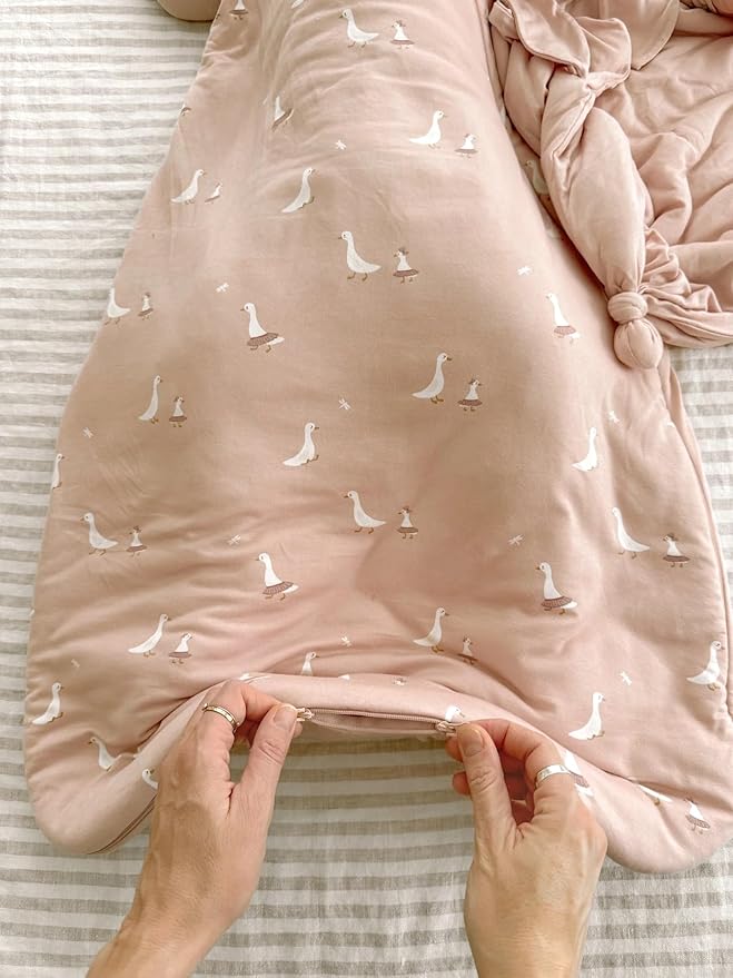 GUNAMUNA günamüna Unisex Baby, Toddler Wearable Blanket, Sleeping Bag Bamboo Rayon, Sleep Sack with Diaper Zipper, 1.0 TOG