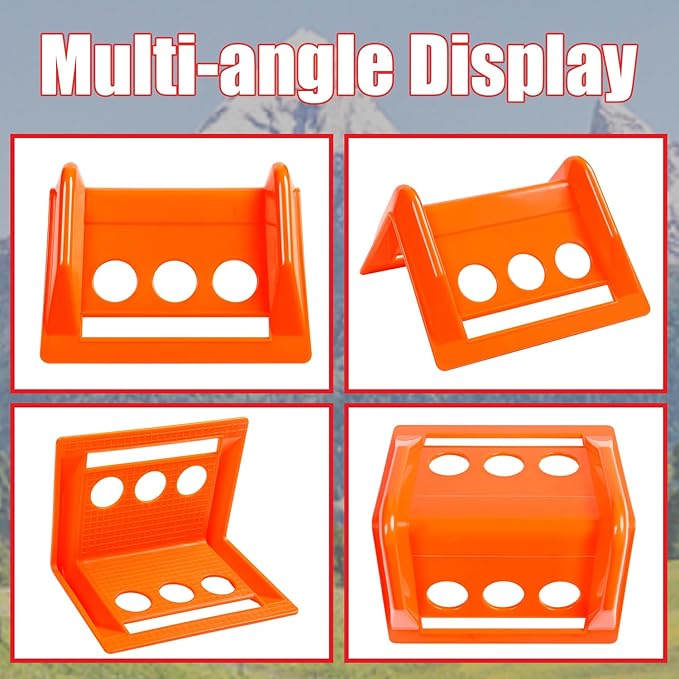 24-Pack 4" Flatbed Edge Protectors, Corner Protectors – Heavy-Duty Plastic Corner Guards for Flatbed Trailer Loads, Compatible with 4-Inch Ratchet & Winch Straps – Tie-Down Safety Accessories (ORANGE)