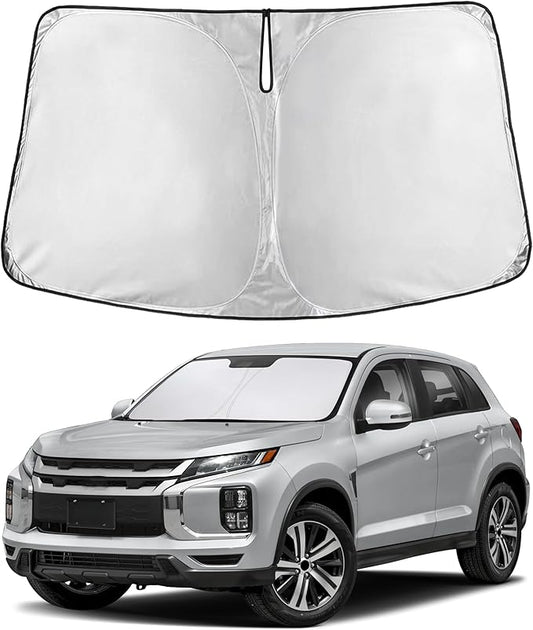 Econour Windshield Sunshade for Mitsubishi Outlander Sport 2011-2023 2024 2025, Sun Visor for Front Windshield & Window Sun Shade Cover, UV Heat Blocker & Protector, Car Accessories