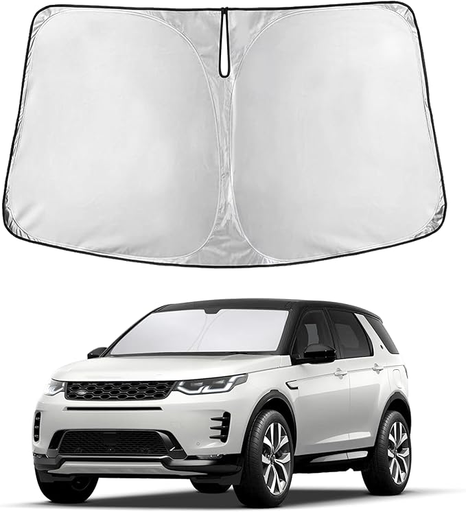 Econour Windshield Sunshade for Land Rover Discovery Sport 2014-2017 2018 2019, Sun Visor for Front Windshield & Window Sun Shade Cover, UV Heat Blocker & Protector, Car Accessories