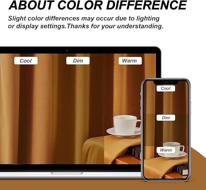 Topfinel Velvet Curtains 90 Inch Long,Golden Brown Copper Blackout Thermal Nursery Light Blocking Window Curtains for Bedroom,Sound Dampening Privacy Decorative Drapes 2 Panels Holiday Home Decor