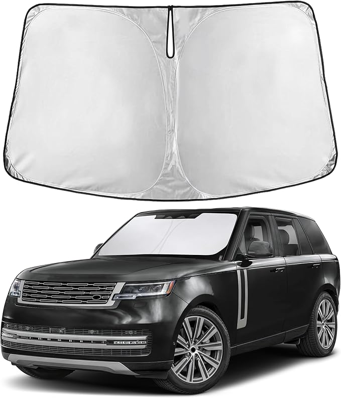 Econour Windshield Sunshade for Land Rover Range Rover 2017-2024 2025 2026, Sun Visor for Front Windshield & Window Sun Shade Cover, UV Heat Blocker & Protector, Car Accessories