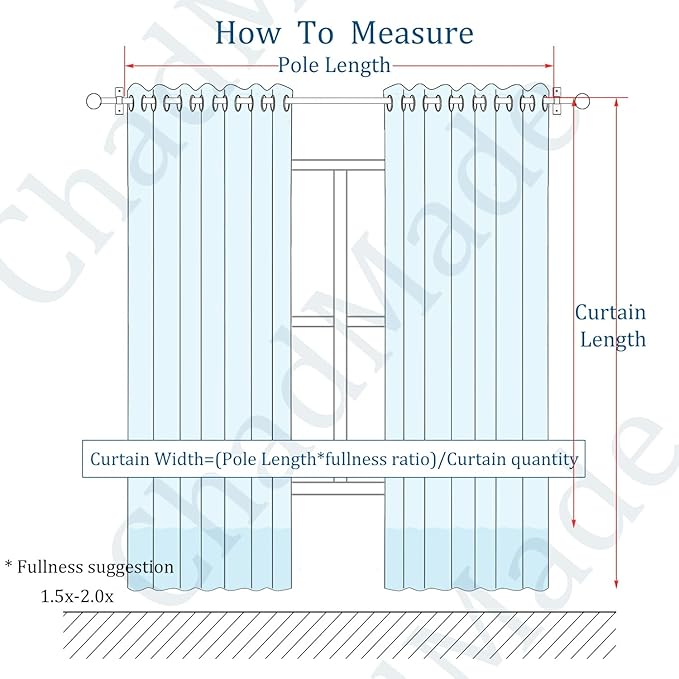 ChadMade Thermal Insulated Energy Saving Curtian 102 Inch Length Faux Linen Drapery Block Out The Light for Living Room Dining Room French Door 84Wx102L, 1 Panel, Lt Khaki, Tallis Collection