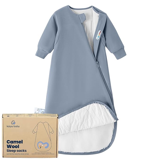 Unisex Sleeping Bag for Babies and Toddlers 1.0 Tog Sleep Sack 6-18 Months, Newborn Sleep Sack, Wearable Blanket Baby, One Piece Long Sleeves, Gifts for Baby