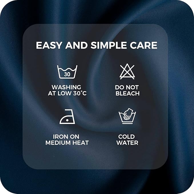 Extra Long Blackout Curtains - 2 Story High Living Room Drapes - Tall Curtains for High Ceiling or Long Window - 144 156 168 192 204 216 240 Inch 12ft-20ft Length(1 Panel,Navy, 52″x144″)