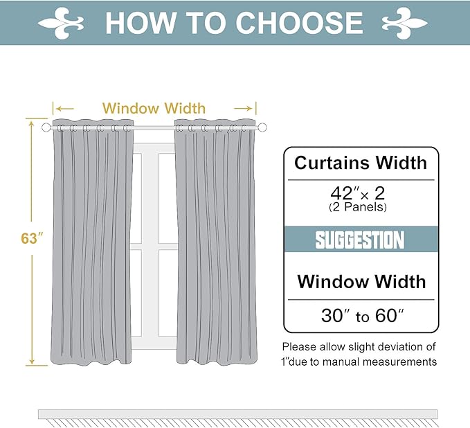 ChrisDowa Grommet Room Darkening Curtains for Bedroom and Living Room - 2 Panels Set Thermal Insulated Blackout Curtains (Pink, 42W x 63L)