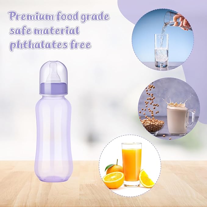 Norme 36 Pcs 9.5 oz Plastic Bottles Chug Shower Game Party Favors for Shower Decorations Gender Reveal Gifts (Many Color)