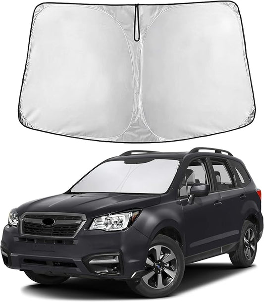 Econour Windshield Sunshade for Subaru Forester 2014-2016 2017 2018, Sun Visor for Front Windshield & Window Sun Shade Cover, UV Heat Blocker & Protector, Car Accessories