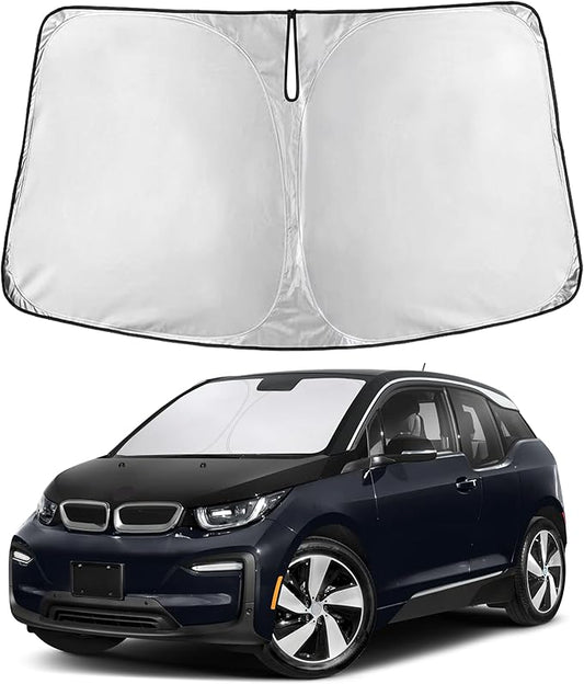 Econour Windshield Sunshade for BMW I3 2014-2020 2021 2022, Sun Visor for Front Windshield & Window Sun Shade Cover, UV Heat Blocker & Protector, Car Accessories