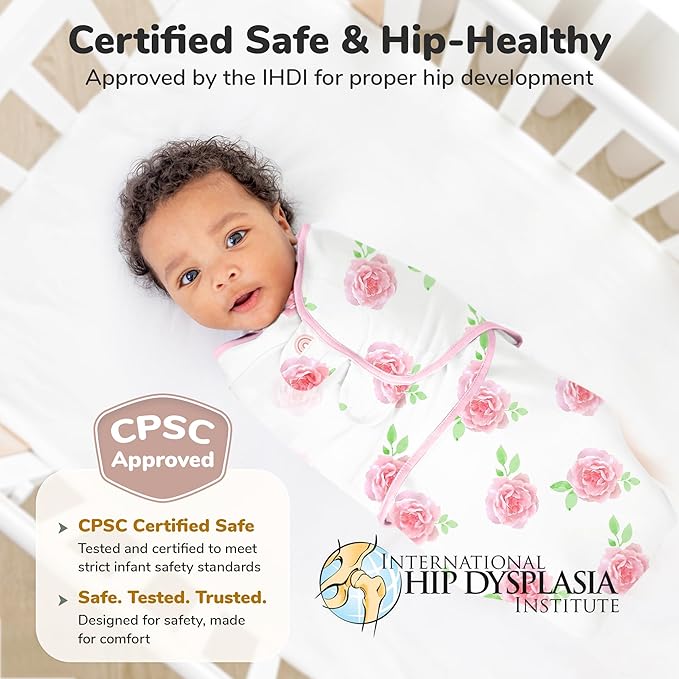 Mama Cheetah Baby Swaddle Blanket with Zipper, Newborn Swaddle Sack, Baby Swaddles Sleep Sack 0-3 Months, Baby Swaddle Wrap for Baby Boy & Girl, 4-Pack