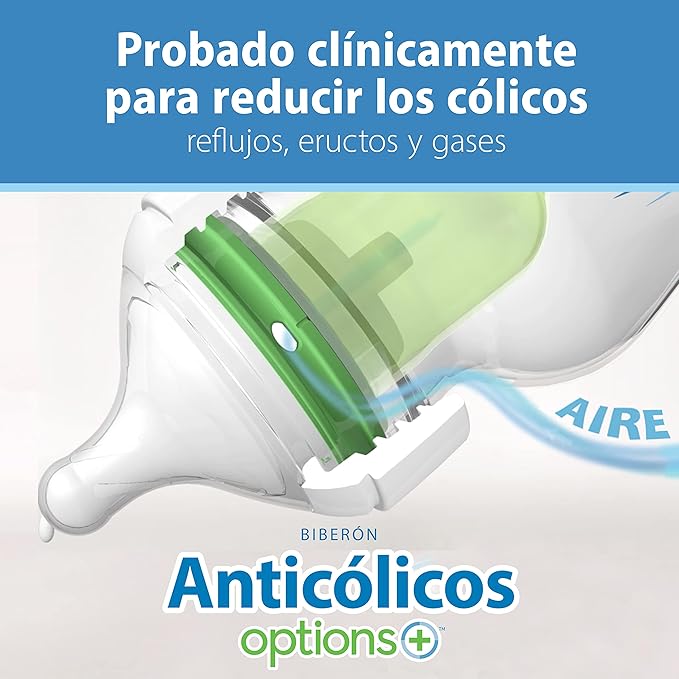Dr. Brown's Natural Flow Anti-Colic Options+ Wide-Neck Baby Bottles 5 oz/150 mL,with Level 1 Slow Flow Nipple,24 Pack,0m+