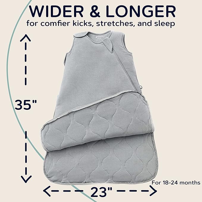 GUNAMUNA Sleep Sacks for Babies Toddlers and Newborns, Easy Changing Diaper Zipper, Cozy, 2.5 TOG