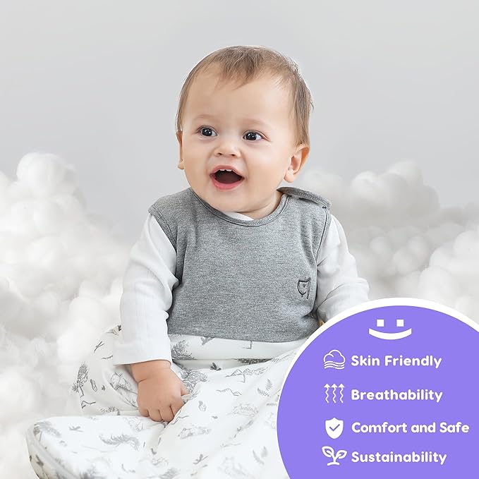 Aomloge PuppyNap Sleep Sack 6-12 Months, 1.5 Tog Wearable Blanket Baby fits Newborns and Infants, Toddler Sleep Sack with 2-Way Zipper