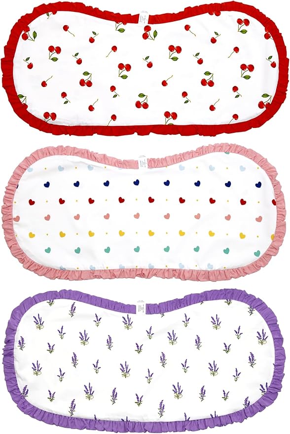 BambooBud Baby Burp Cloths Large Size 3Pack Absorbent Burping Clothes 2-Layers Newborn Burpy Bib Cloth Set