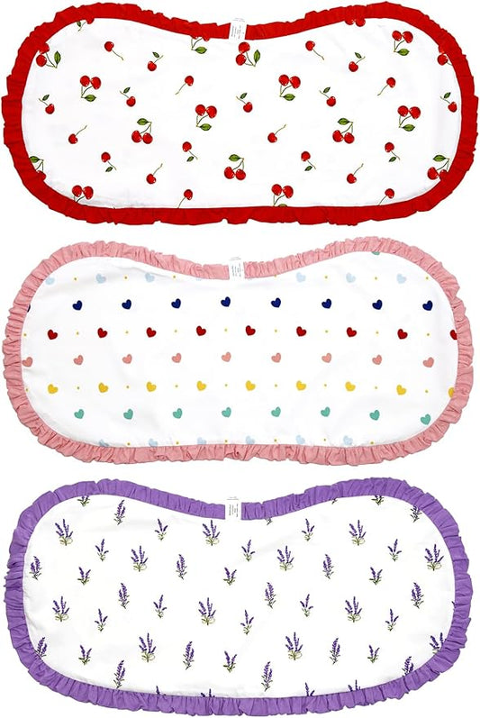 BambooBud Baby Burp Cloths Large Size 3Pack Absorbent Burping Clothes 2-Layers Newborn Burpy Bib Cloth Set