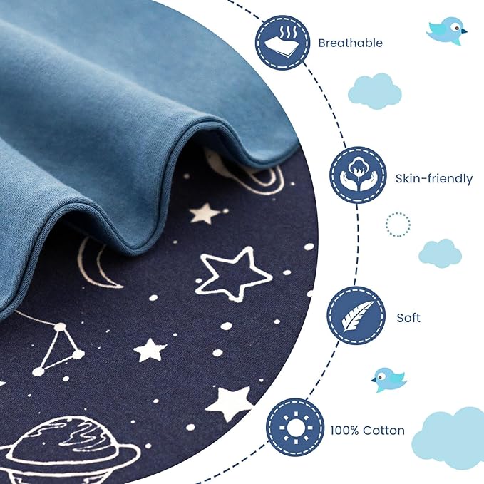 ZIGJOY Baby Transitional Swaddles for Newborns: 0.5 Tog Arms Up Sleep Sack 3-6-12 Months Soft Cotton Shark Fin 2 Way Zipper