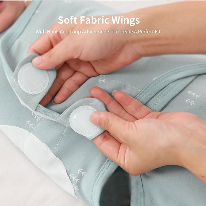 insular Baby Swaddle Wrap, Swaddle Blanket for Newborn and Infant, Adjustable Swaddling Set for Boy and Girl, Soft Cotton Baby Sleep Sack 3 Pack, Beige Duck, Medium(3-6 Month)