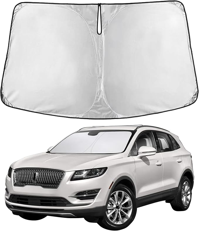 Econour Windshield Sunshade for Lincoln MKC 2015-2017 2018 2019, Sun Visor for Front Windshield & Window Sun Shade Cover, UV Heat Blocker & Protector, Car Accessories